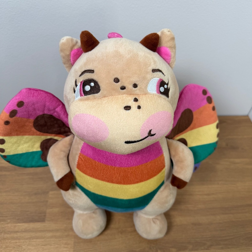 Rosie the Bashful Dragon Plush Tan Stuffed Animal 12 Inch Moriah Elizabeth